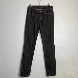 Prana light black denim womens skinny jeans size 26